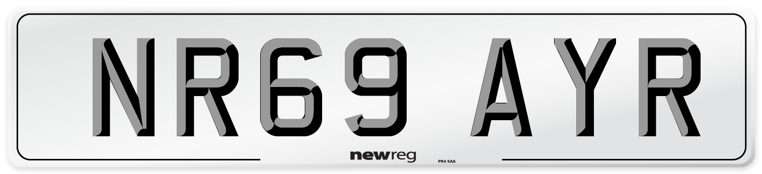NR69 AYR Number Plate from New Reg